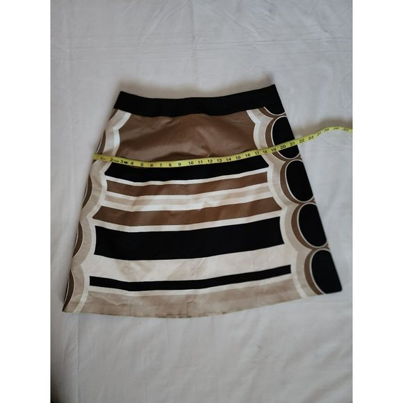 Merona Collection Women's Geometric Print Pencil Cut Skirt Beige/Black Size 16 - Picture 8 of 9